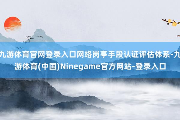 九游体育官网登录入口网络岗亭手段认证评估体系-九游体育(中国)Ninegame官方网站-登录入口
