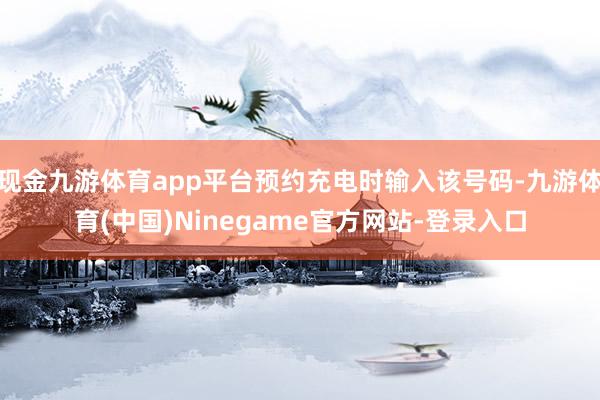 现金九游体育app平台预约充电时输入该号码-九游体育(中国)Ninegame官方网站-登录入口