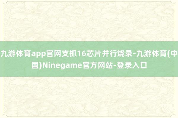 九游体育app官网支抓16芯片并行烧录-九游体育(中国)Ninegame官方网站-登录入口