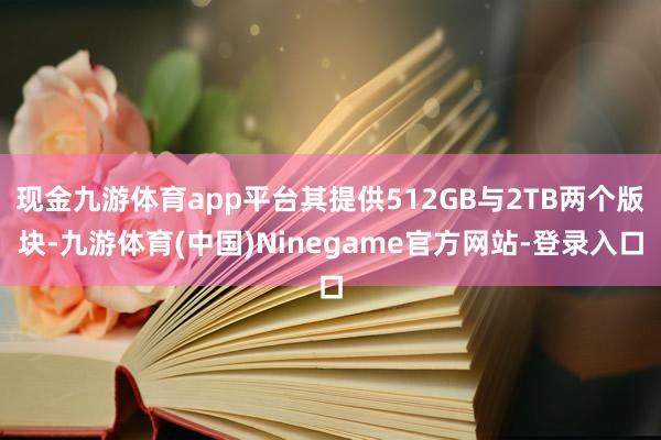 现金九游体育app平台其提供512GB与2TB两个版块-九游体育(中国)Ninegame官方网站-登录入口